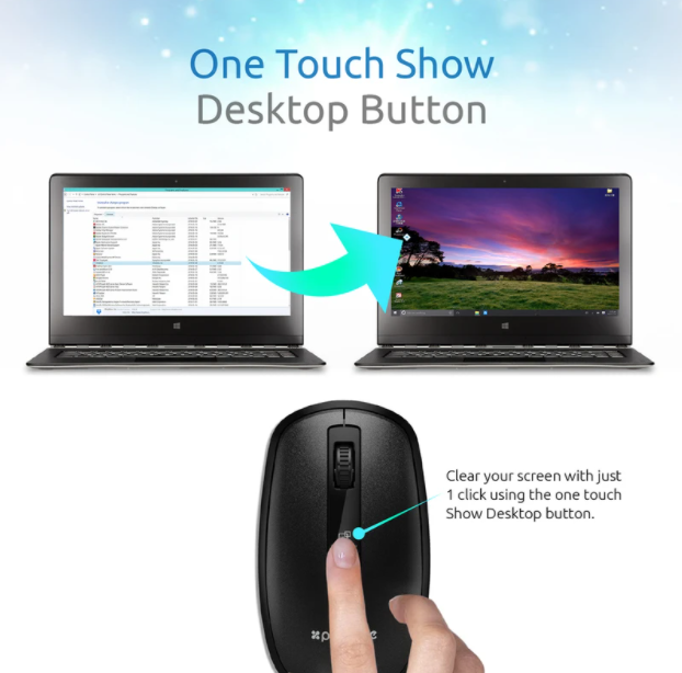 One touch show desktop button